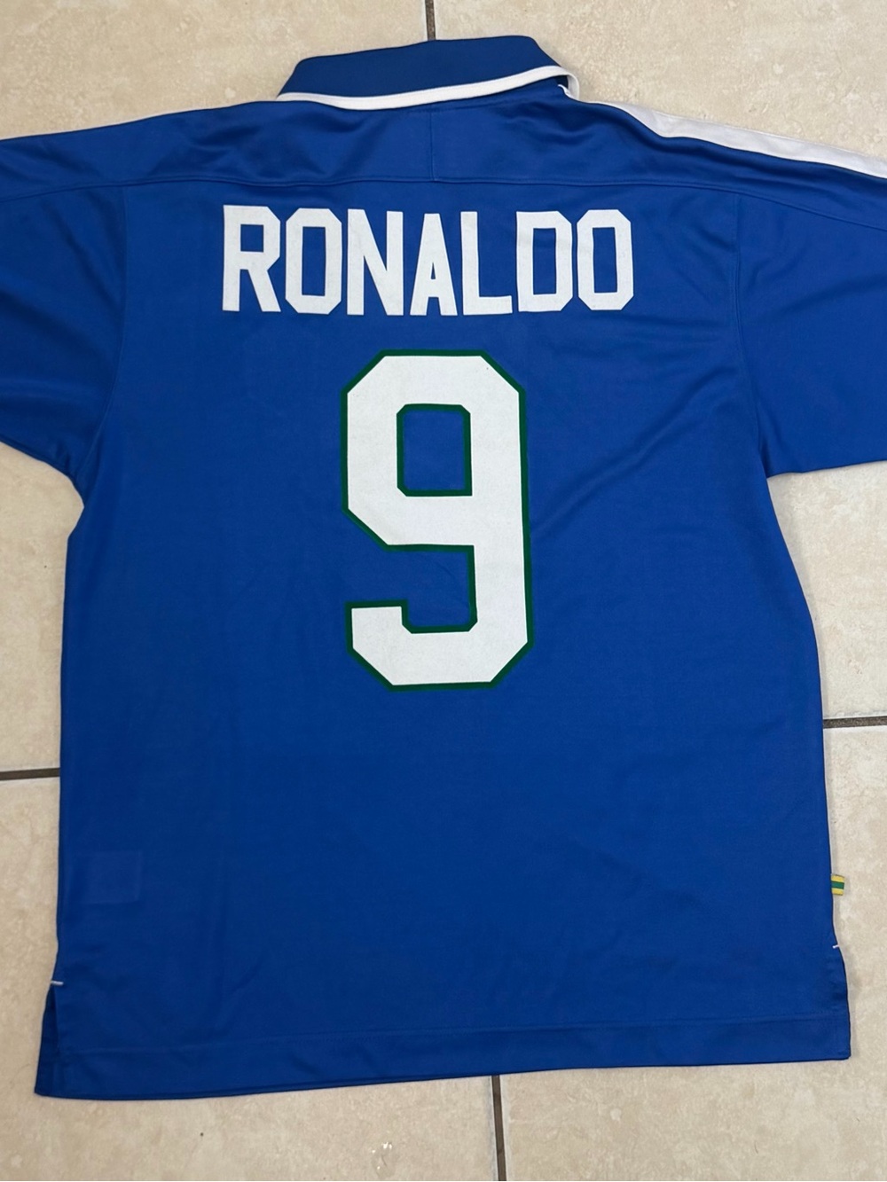 Vintage 1997 Ronaldo Nazario Brazil Away Nike Jersey